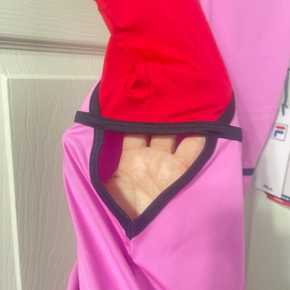 Fila  Love 30 Sleeveless Faux Wrap Tennis Dress size S 50+UPS.  CONT L - Picture 4 of 13